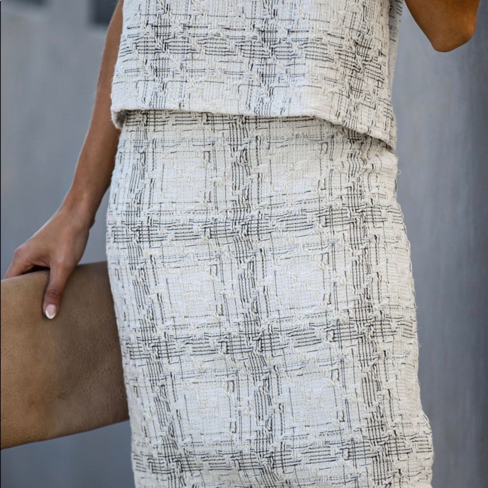 Fate Tweed Pencil Skirt